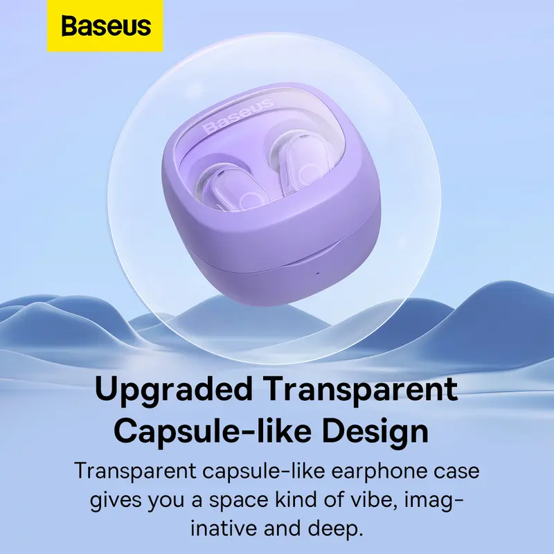 Baseus True Wireless Bluetooth Earphone Mini Earbuds TWS WM02 Baterai Awet Tahan Lama Laptop Headphones Laptop Headphones 2