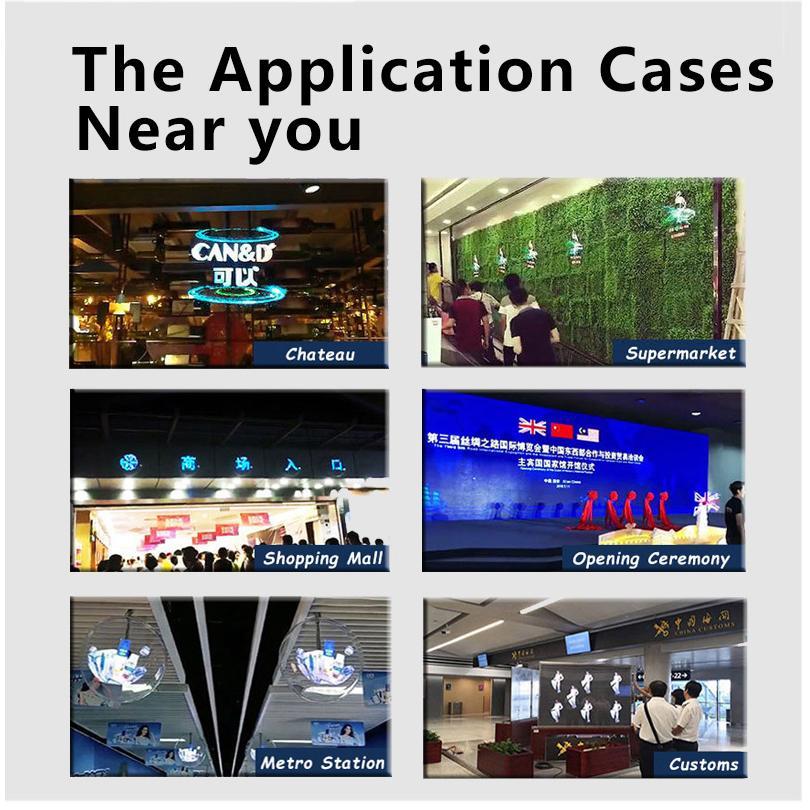 65CM Hologram Projector 1152Pcs/768pcs LED WIFI hologram 3D holographic projector Fan Display Holographic Fan Advertising Light - Image 5