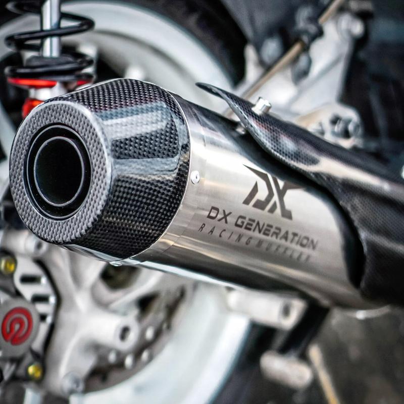 Knalpot SR1 Fullsystem Pcx 150/160 Adv15/160 Nmax old/new Aerox old/new Vario 125/150 old atau new led Karbon Motor Racing 1