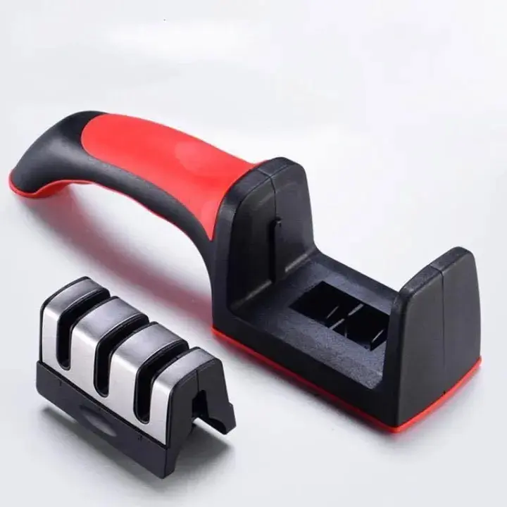 Dụng Cụ Mài Dao Bộ Mài Dao Cầm Tay 3 Rãnh 3 Cấp Độ Inox hiệu quả an toàn 2