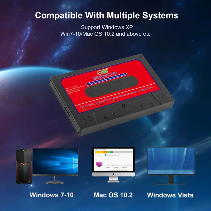 Portable Game Hard Drive, Game Hard Drive with 110000 Games, Compatible with 70+ Classic Emulators for PC/Windows/Mac OS, Game Peripherals, Gaming Products, Gaming Items 5