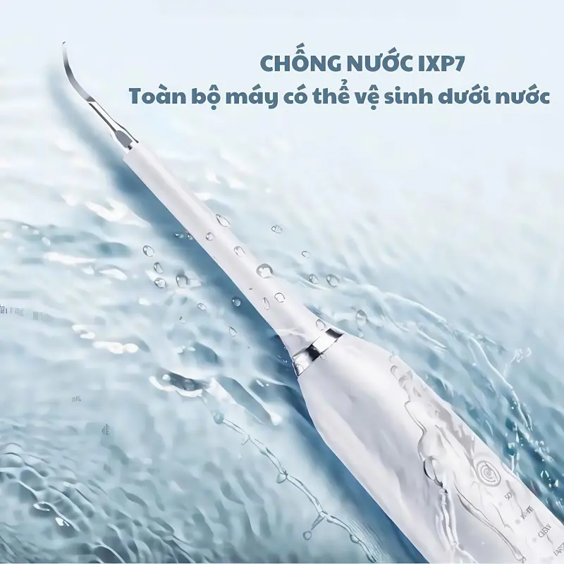 Máy Lấy Cao Răng - Máy Cạo Vôi Răng Tại Nhà -  Kèm Bàn Chải Điện - Máy làm sạch răng tại nhà có bàn chải đánh răng và bộ sạc không dây giúp ngăn ngừa hiệu quả cao răng và viêm nướu 1