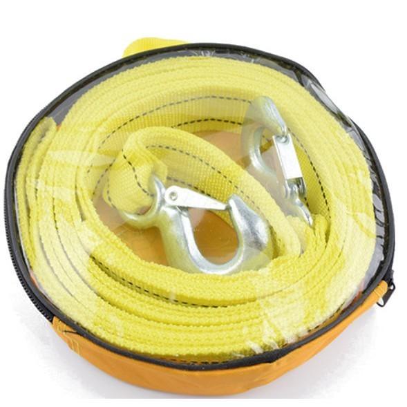 Product Introduction of COD FREE Shipping (SUPER STRONG & STABLE) 3Meter 3Ton Universal Trailer Rope Double Layer Car Tow Rope Towing Strap With Hooks 3