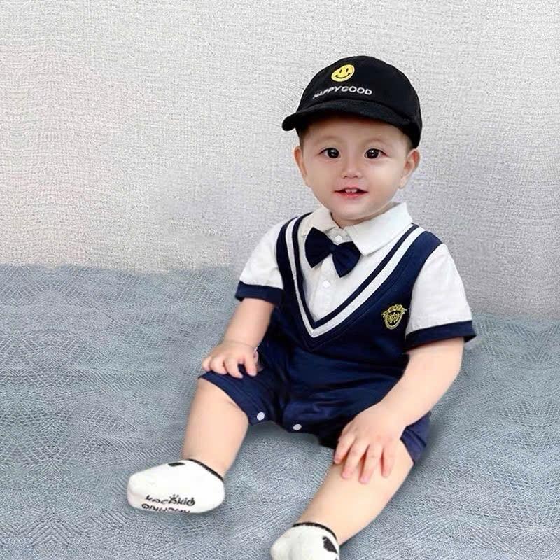 sét body công tử xịn đẹp cho bé trai ️️️ chất liệu tăm đũa cotton hàng đẹp  mềm mát - thấm mồ hôi- ri5:5-12kg 4