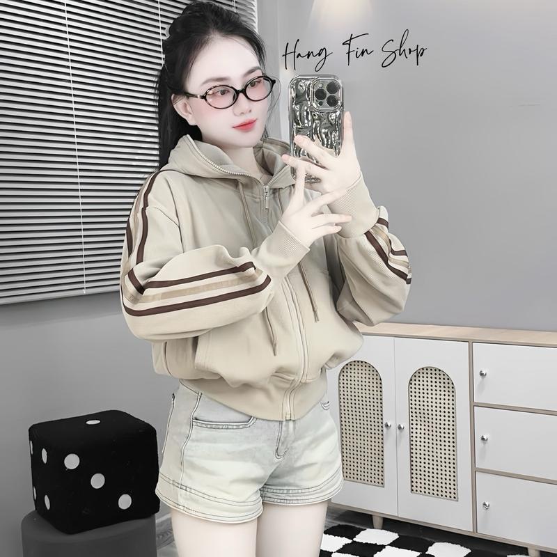 Áo Lửng Style trẻ Trung [ HF Shop ] Jacket Top Nữ Women