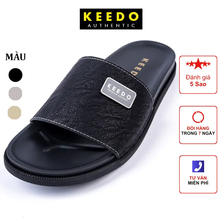 KEEDO - Dép nam quai ngang cao cấp bền đẹp KDX17, 18, 19