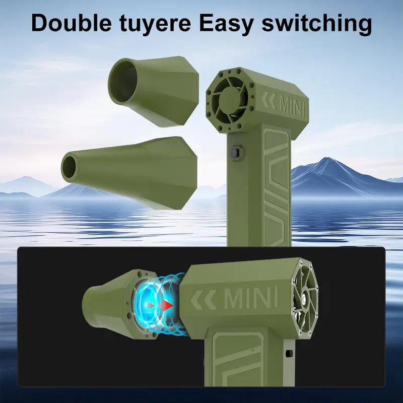 Portable Electric Air Duster, USB Rechargeable Electric Air Duster with Type-C Charging Port, Multifunctional Cleaning Tool for Car, Home, Office, Camera 8