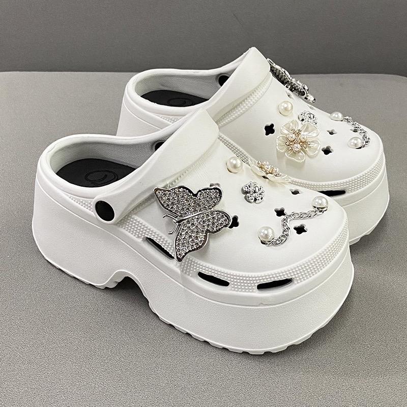 Dép sục nữ nâng đế 7cm chất liệu EVA tặng kèm bộ charm đá siêu xinh (HY188) 5