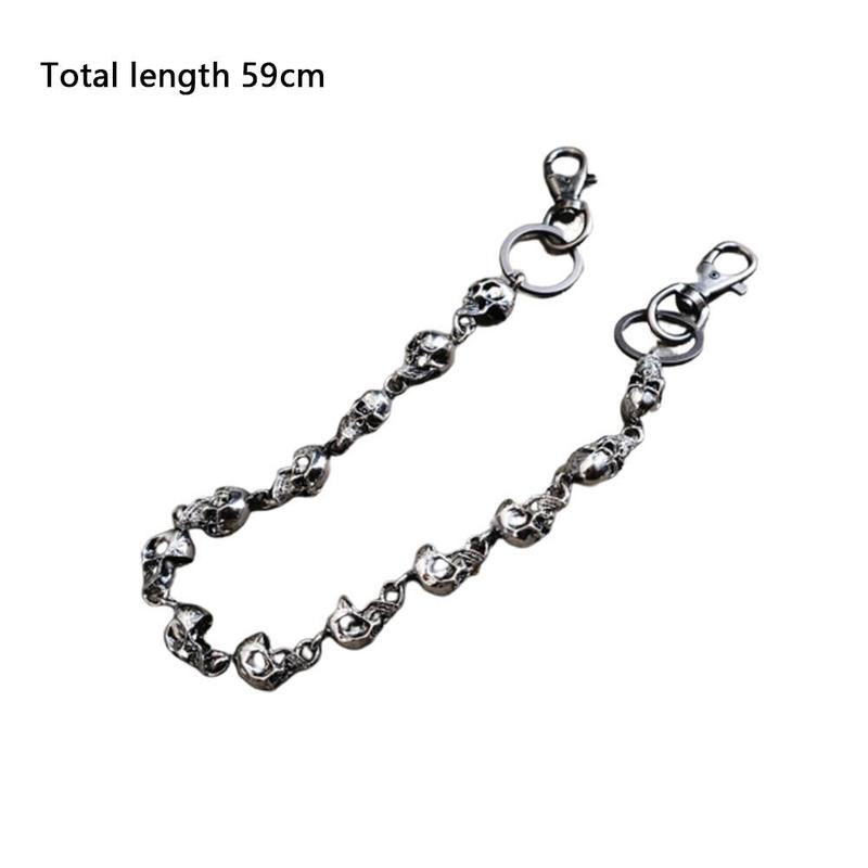 Product Introduction of 59cm Metal Pants Chain Big Ghost Head Dark Hip-hop Personality Trend Waist Chain Versatile For Men And Women 0