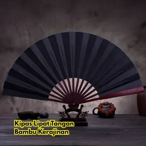 Kipas Lipat Tangan Bambu Kerajinan Tari BR207 Cina Gaya