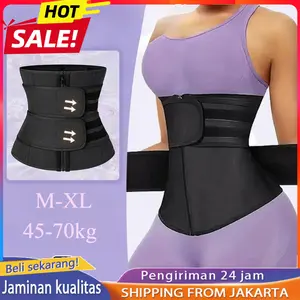 Korset waist trainer double compressiondengan tulang penyangga anti menggulungWanita Perut  40-70kg Celana Korset Melahirkan Wanita Korset Ibu Melahirkan Mamaway Pengecil Perut