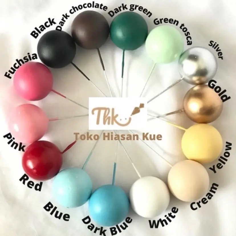 Hiasan Kue Tusukan Bola Tusuk DOFF