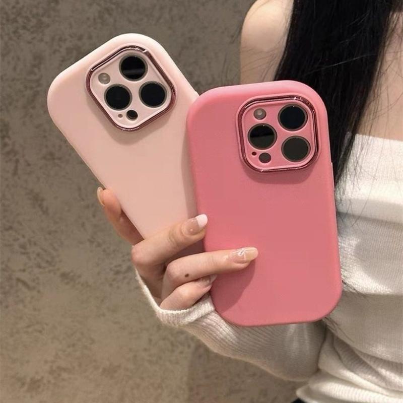 iPhone 17/16/15/14 Pro Max X R Xs 13 12 11 8 7 Cộng với màu sắc tất cả bao gồm ốp lưng điện thoại mềm Silicone TPU chống rơi màn hình chống trầy xước