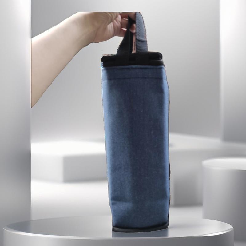 Túi bố trơn đựng bình nước giữ nhiệt 1200ml có dây kéo và lớp cách nhiệt trơn- cao 25cm x ngang 10cm x rộng 10cm