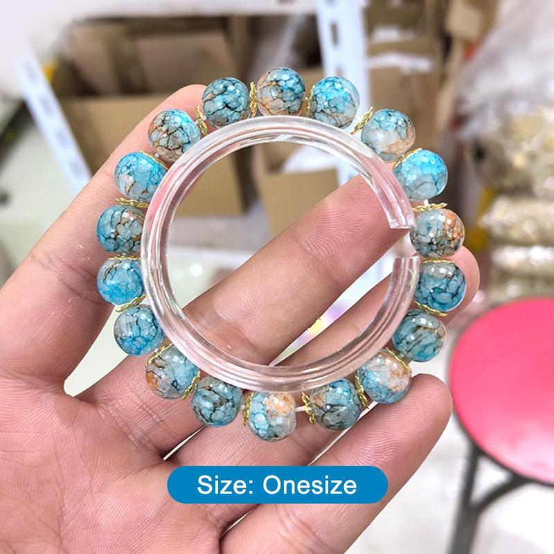 Product Introduction of Cherry Blossom Glass Beaded Bracelet Elegant Flower Bracelet For Women Fashion Accessories Gifts 13