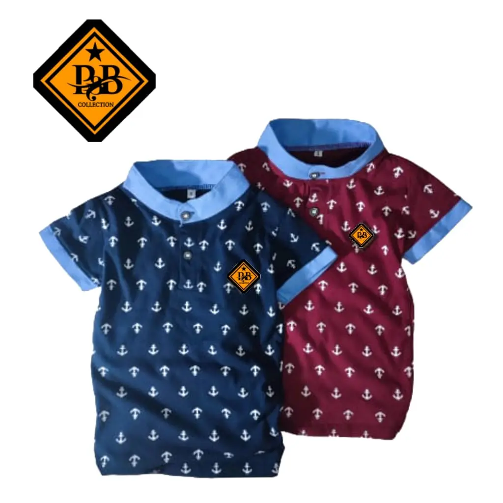 Atasan kaos kemeja anak cowok Bahan cotton halus lembut dan nggk nerawang Baju Motif Fashion