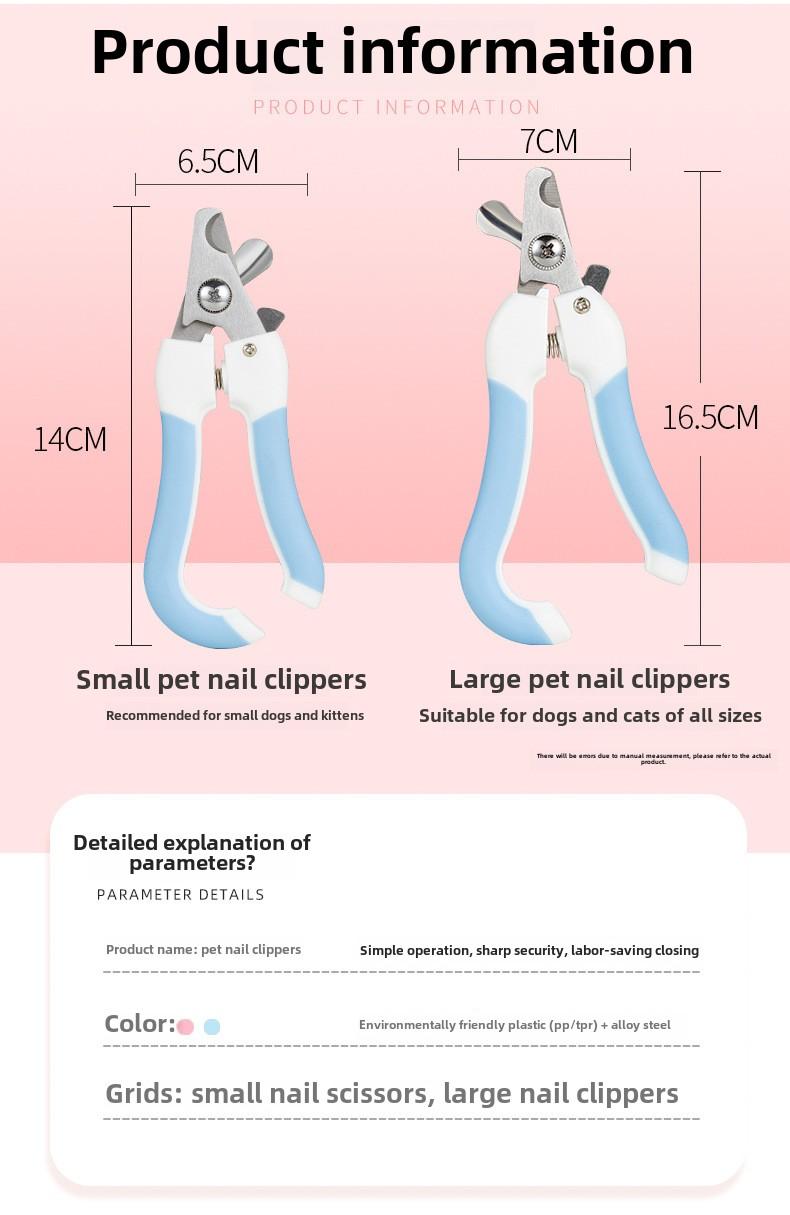 Product Introduction of Pet Nail Clippers for Small and Large Dogs, Cat Nail Trimmers with File, Cleaning and Grooming Supplies 9