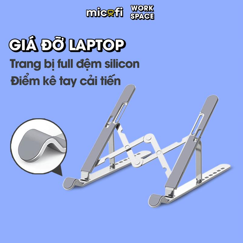  Giá Đỡ Laptop Tản Nhiệt Kê Laptop Máy Tính Bảng Nhôm Đế Kê Laptop Gaming 15.6 Inch Kim Loại Inch Gấp Gọn 17 Inch 