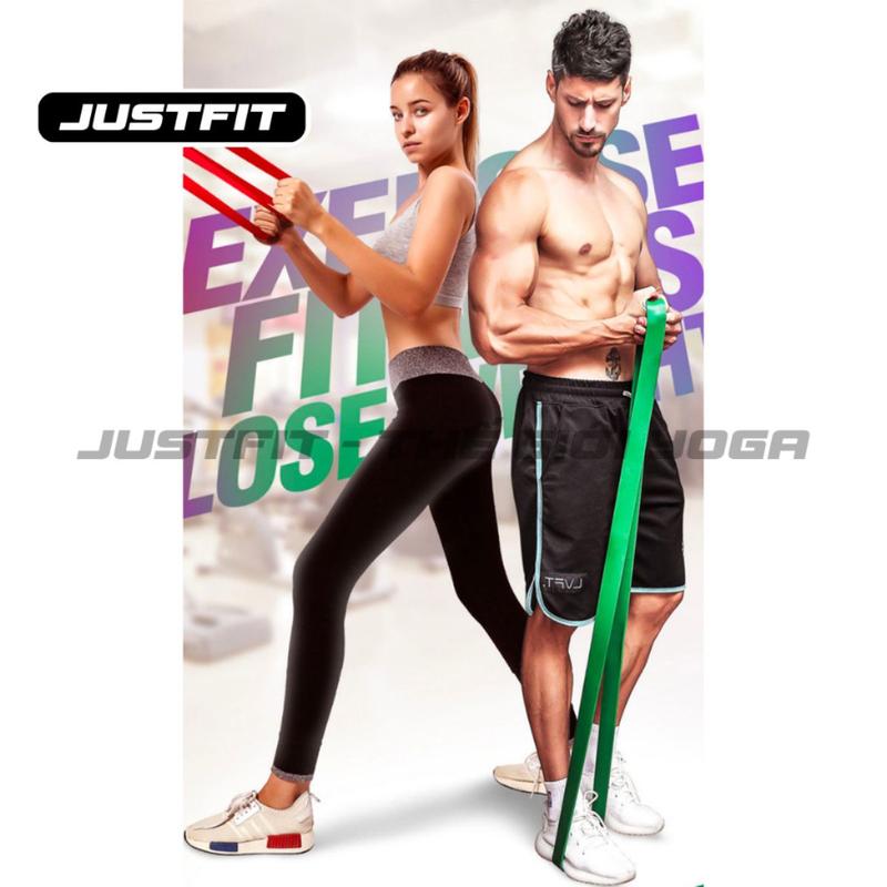 Dây kháng lực JUSTFIT power band powerband tập gym tập yoga thể dục tập chân nam nữ Tập Cơ Tay Cao Su Tập Yoga