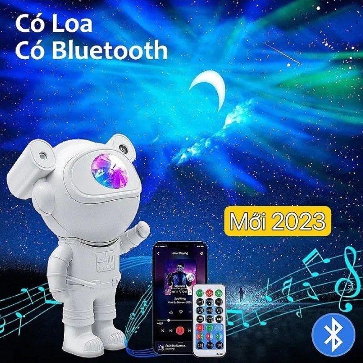HGDLOA Đèn chiếu sao phi hành gia loa Blutoorh mẫu 2024 nháy theo nhạc đầy đủ chế độ Mây Trăng Sao đèn phihanh