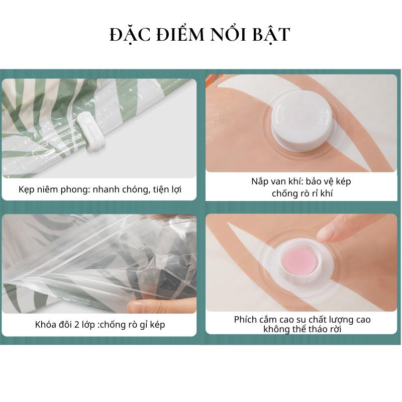 Túi hút chân không đựng bảo quản quần áo chăn màn cao cấp TD32 (phân loại bơm điện, bơm tay chưa bao gồm túi hút) 6