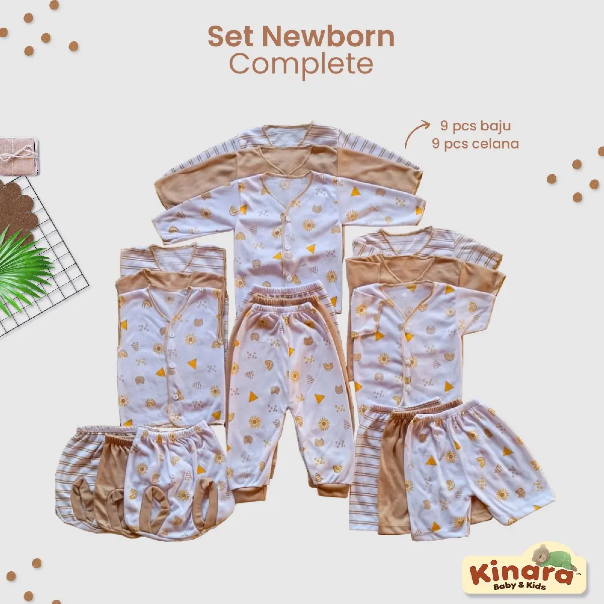 Perlengkapan bayi baru lahir Set Newborn Isi 18pcs paling Best seller