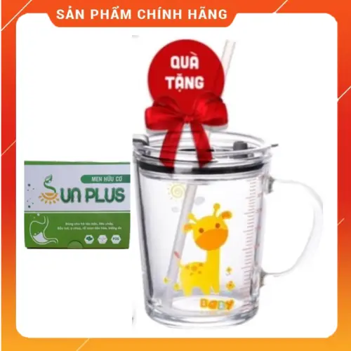 Tặng Ly chia vạch- Men hữu cơ sunplus hộp 30 gói chính hãng Cho Bé Men Vi Sinh
