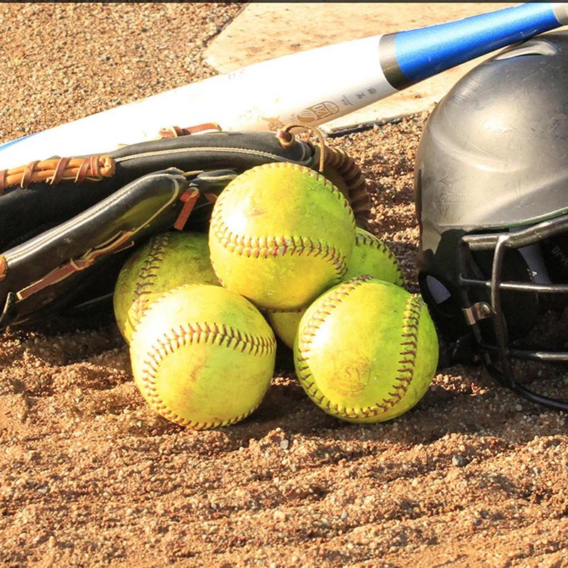 Product Introduction of 12-Cal Sports Training Softball Official Size Weight Unmarked Training Ball Child Softball High Quality 2023 New 23