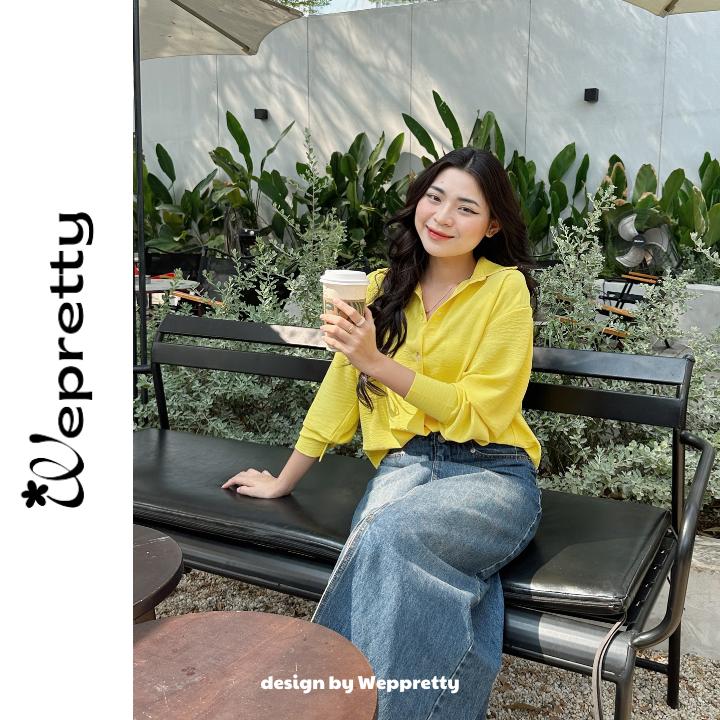 Áo sơ mi nữ đũi nhăn Wepretty Clothes AH07 với 7 phiên bản màu siêu đẹp
