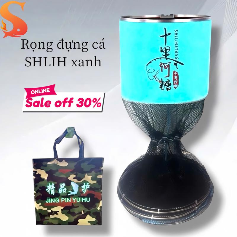 Rọng Đựng Cá SHILIH Xanh Rọng Cá Khung Kim Loại Siêu Bền Chịu Tải Cao GC-18