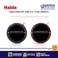 Gambar Haida PROII CPL-VND 2 in 1 Filter (HD4781) Variable ND and C Pol - 67MM dari Sentra Digital Kota Surabaya 2 Tokopedia
