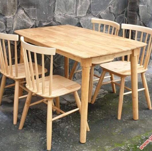 Bàn ăn mango 4 ghế Sông tiện 6