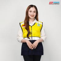 Gambar [COD] Rompi safety proyek pria wanita K3 Warna Kuning Kombinasi Biru Navy jaring - S dari Juragan Wearfacts Store Kab. Cilacap 4 Tokopedia