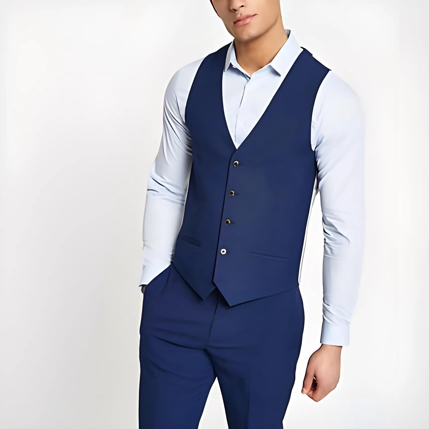 Rompi Vest Jas Formal Slim Fit Pria Dewasa