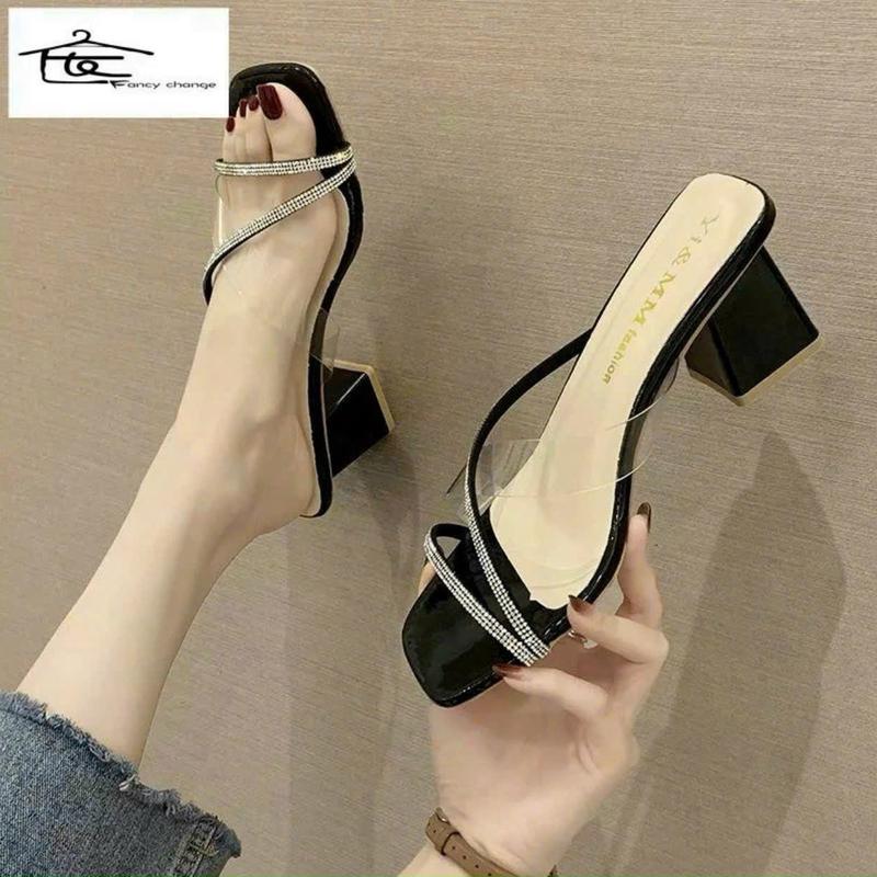 020. Gót 2 quai xoàn phối quai trong cao 5 phân thời trang nữ Shoes GiàY DéP 5