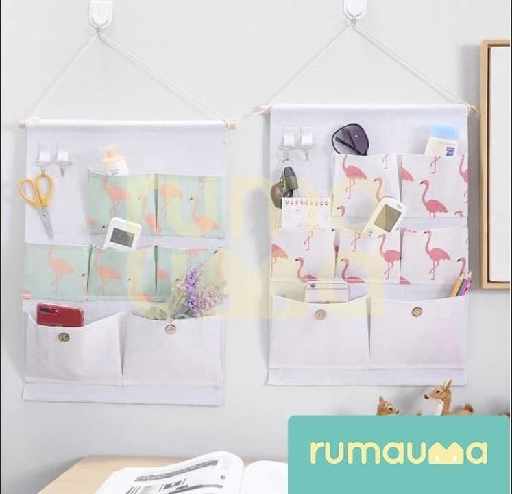 RUMAUMA Dekorasi Rumah Gantungan Organizer 7 Kantong Storage Hook Unik 1