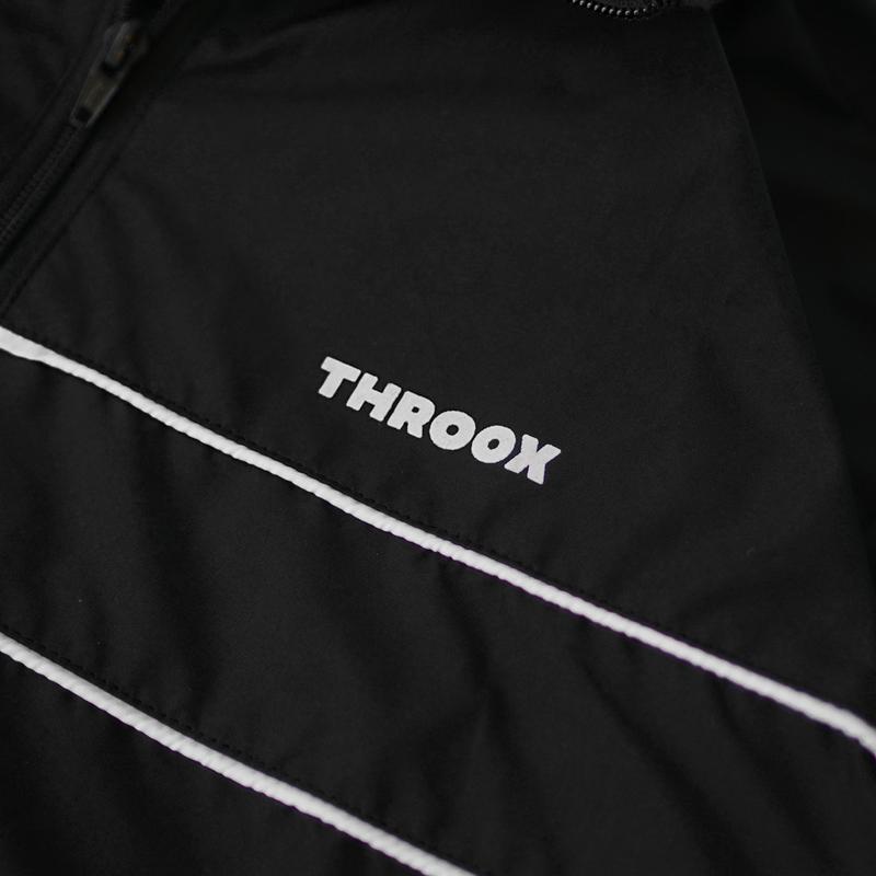 Throox Jaket Tracktop Hadid Black Parasut 1