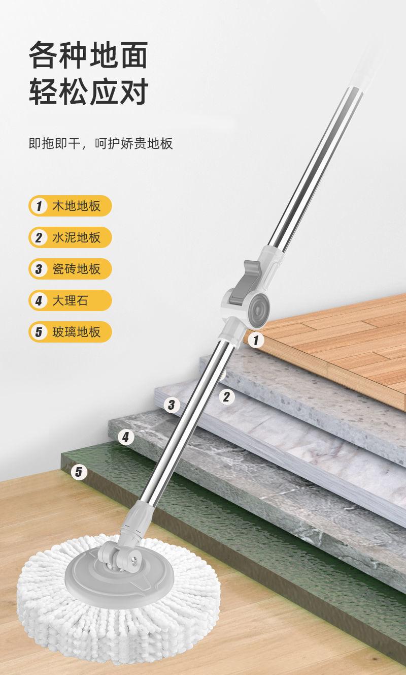 Product Introduction of Bộ cây lau nhà, gia dụng, cho bằng Vải, làm sạch động và ngoài trời, mới, bằng đi kèm đầu bút, xoay, cho mỏng và mỏng, gia dụng mỏng và mỏng Lau Sàn Cây Lau Nhà Lau Nhà thùng  lau vuông thùng nhựa abs có thể xoay  nhà  miếng  dán 17