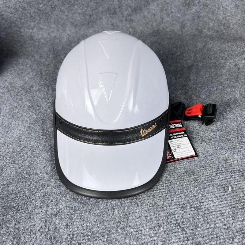   XẢ KHO   Mũ bảo hiểm luoi Trai Đai Da Vespa  mẫu mới cho nam nữ,nón bảo hiểm thời trang nữ có khoét sau buộc tóc. 