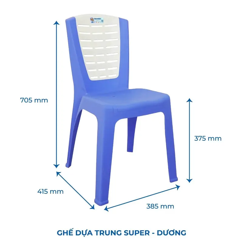 Ghế nhựa tựa lưng super qui phúc ,ghế dựa lưng,ghế dựa lưng cao 3