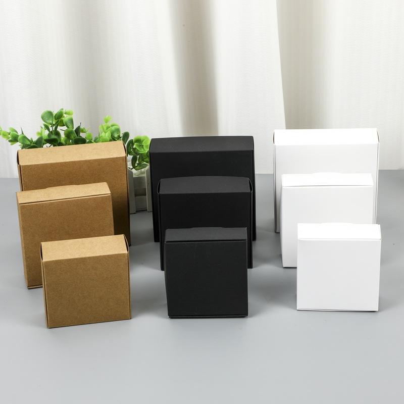 COMBO 05 Hộp giấy kraf bìa cứng tháo gấp linh động nhiều kich thước, màu sắc