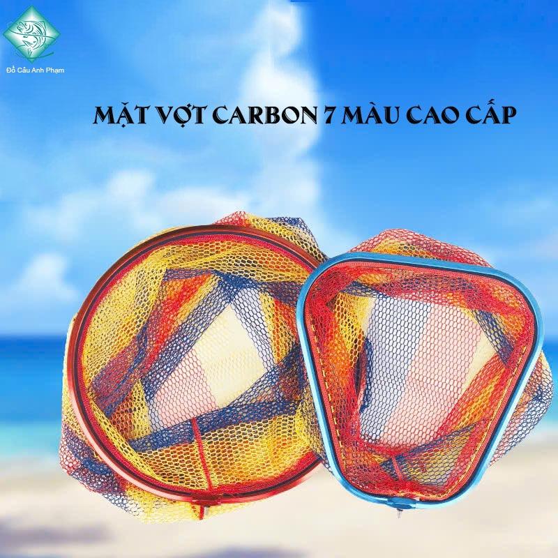 Mặt Vợt Cá Vành Tròn 7 Màu Vợt Cá Siêu Bền Siêu Cứng Chịu Lực Tốt Siêu Khỏe PKT-14 Đi Câu Fishing Bắt Cá Câu Cá Nam