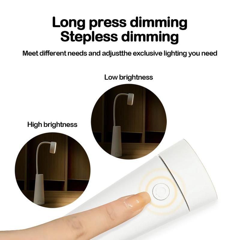 Magnetic Night Light Multifunctional Eye Protection Lamp Rechargeable Portable Table Lamp for Bedside Reader Night Light 3