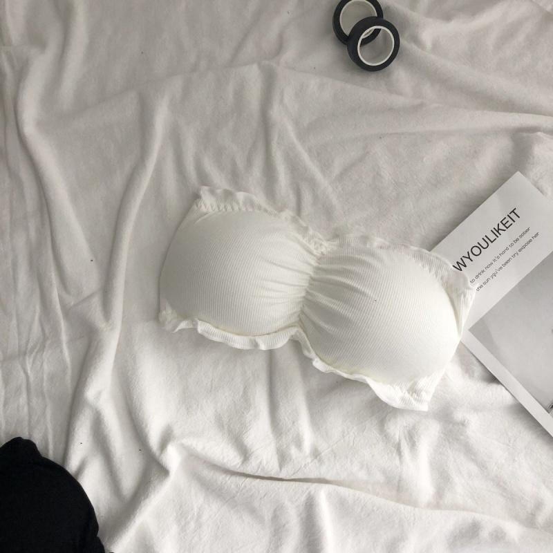 Product Introduction of Beauty Back Invisible Bra Female Strapless Bra Student Style Korean Style Anti-Exposure Tube Top without Steel Ring 8