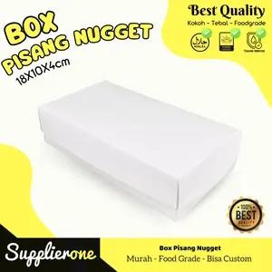 Box Pisang Nugget Laminating 50pcs , Tempat Nugget, kardus Pisang Nugget