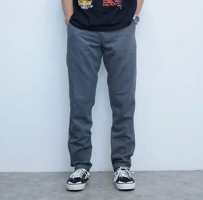 Celana Chino Panjang Pria Slimfit Santai Casual Formal Polos Katun Twill Stretch 4