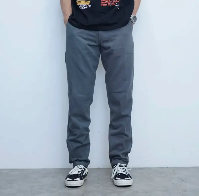 Celana Chino Panjang Pria Slimfit Santai Casual Formal Polos Katun Twill Stretch 4