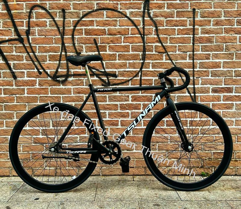  XE ĐẠP FIXED GEAR - SINGLE SPEED FULL ĐEN NEW 100%. 