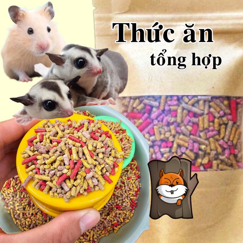 Thức Ăn Tổng Hợp 6 Loại Hạt Cho Sóc Đất Bông Bay Úc Bọ Chuột Hamster Thú Cưng Nhỏ,...