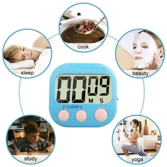 Digital Timer Pengatur Waktu Alarm Masak Stopwatch Kitchen Magnet 3